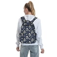 thumbnail image 7 of Fuzoiu Daisies Flowers Print Lightweight Daypack,Weekender Bag for Men and Women, Travel Backpack with Padded Straps for School, Travel & Work, 7 of 7