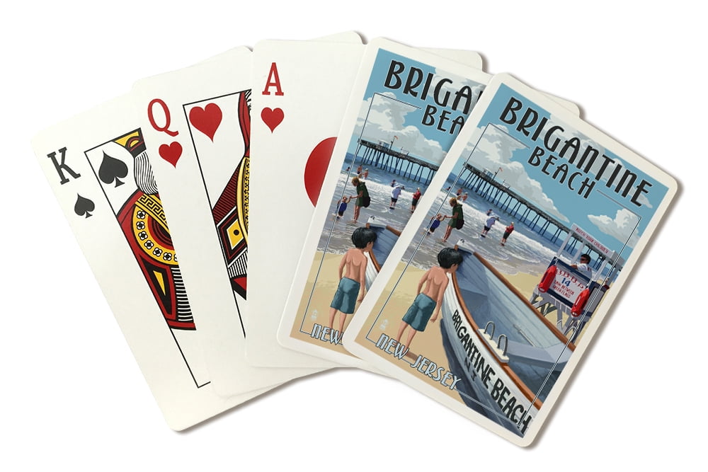 Brigantine Beach, New Jersey, Lifeguard Stand, Lantern Press, Premium