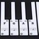 thumbnail image 5 of Etiqueta engomada del Piano 61/88 Teclado Clave Nota Musical Sitcker Etiqueta extraíble para Biginners Etiqueta de Nota de Piano(Negro) AMONSEE No, 5 of 6