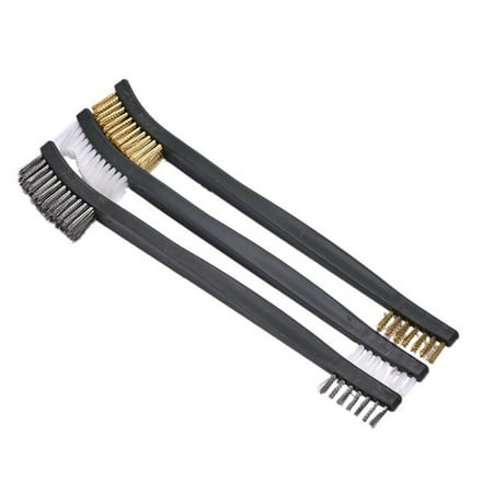 

Pcs/Lot Mini Double Ended Wire Polishing Brush Metal Nylon Wire Cleaning Rust Brush Car Gas Stove Accessories Pipe Cleaning Tool