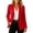 Red, variant on Women's Single Button Blazer Notched Lapel Long Sleeve Suit Jacket Solid Color formal office Business Casual Suit Coat for Ladies White