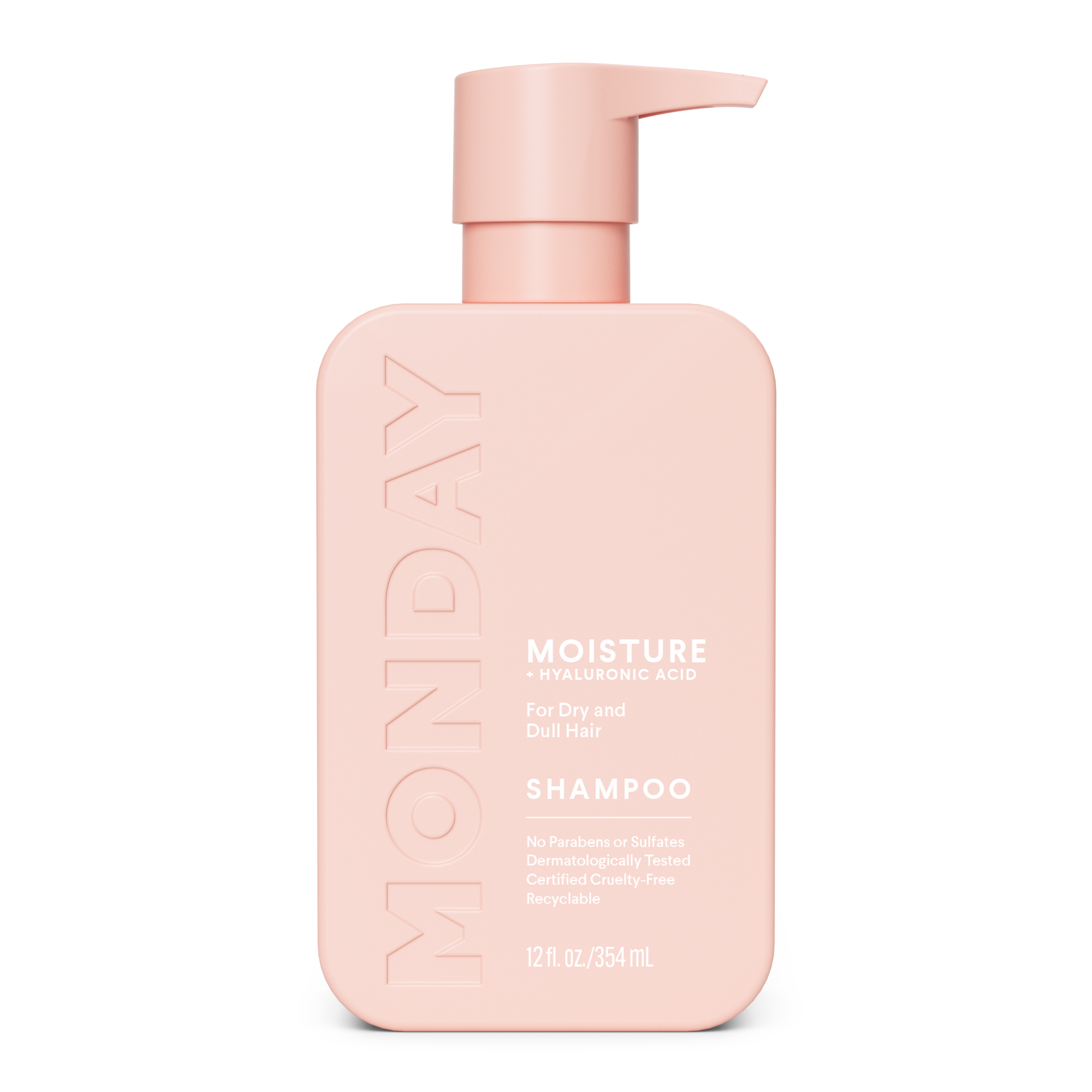 MONDAY Haircare Moisture Shampoo, Hydration Boost Dry Hair, Hyaluronic Acid Shea Butter 11.98 Fl Oz