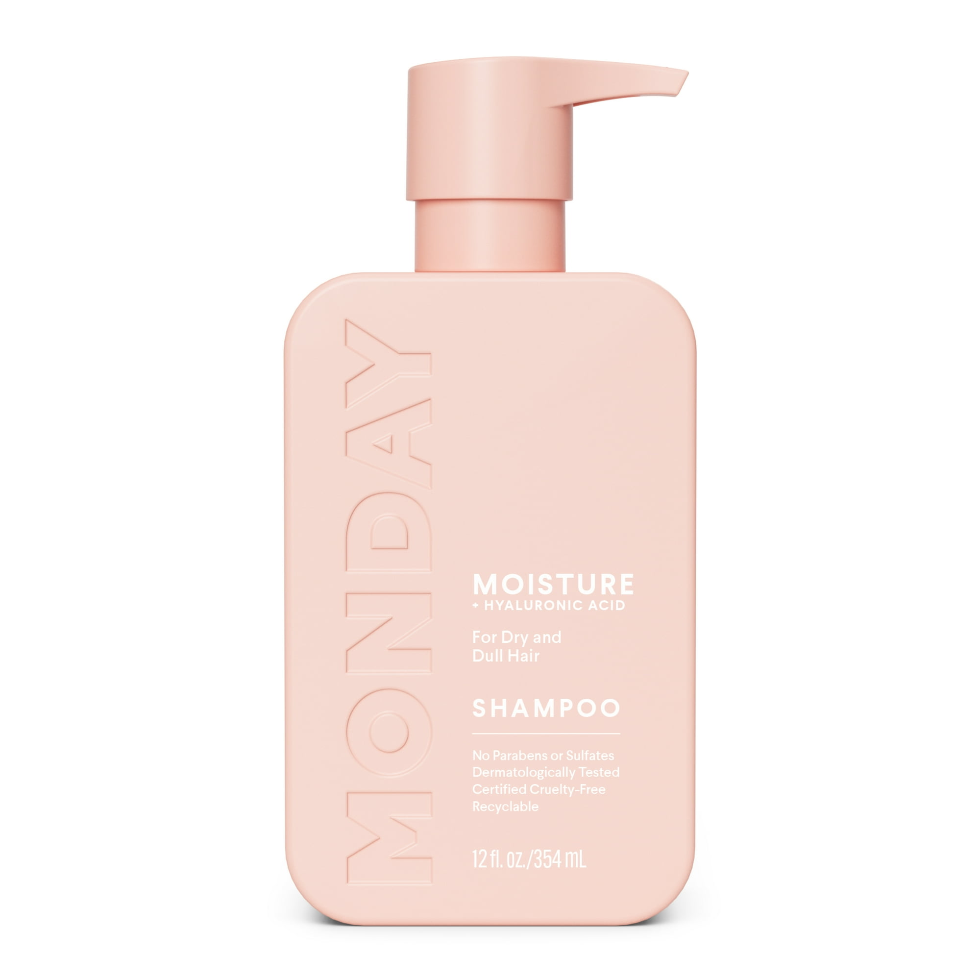 MONDAY Haircare Moisture Shampoo, Hydration Boost Dry Hair, Hyaluronic Acid Shea Butter 11.98 Fl Oz