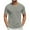 Gray, variant on Coorders George Men's Solid V-Neck T-Shirt with Short Sleeves, Lightweight Casual Tee for Men's and Big Men's ,Purple,L