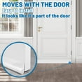 thumbnail image 4 of Under Door Draft Stoppers 36 Inch White Door Draft Blocker Draft Stoppers for Bottom of Doors Seal Gap Reduce Wind/Breeze, Cold Air, Dust, Smoke, Door Seal Strips Sweeps, 4 of 7