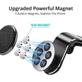 thumbnail image 5 of Magnetic Phone Mount for Car Vent, Strong Magnet Cell Phone Holder Car Hands Free Cradle in Vehicle, 360° Rotation Magnetic Car Phone Holder Mount Fit for iPhone,All Smartphones-Black, 5 of 5