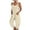 Beige, variant on Women Casual U Neck Sleeveless Jumpsuits Spaghetti Strap Baggy Overalls Harem Pants with Pocket Bodysuit for Women Jumpsuit Workout Jumpsuits for Women