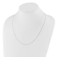 thumbnail image 5 of 14K White Gold Cable Chain Styles Necklace Adjustable 1mm D/C 22 inch 1 mm, 5 of 6