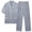 Gray, variant on KyCheLot Men's 2 Piece Pajama Sets Comfy Loose Button down Short Sleeve Shirts and Elastic Waist Pants