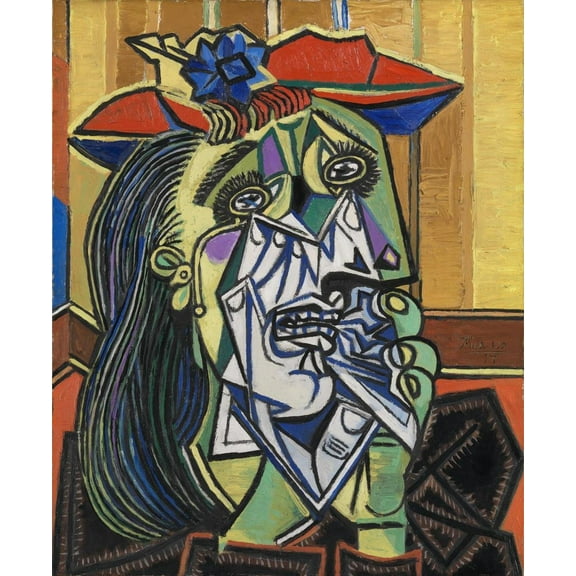 Wall Art Impressions 19"x24" Fine Art Quality Poster: Weeping Woman, Pablo Picasso Tate [Photo Paper]