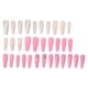 thumbnail image 3 of Uñas Postizas Brillantes, 30 Piezas De Uñas Postizas Largas Con Diamantes De Imitación, Elegantes Y Seguras Para Fiestas De Baile Para Mujeres Y Niñas ANGGREK Otros, 3 of 8