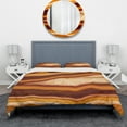 thumbnail image 3 of Designart 'Orange Geode Chrystal' Abstract Duvet Cover Set, 3 of 4