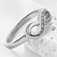 thumbnail image 4 of Stainless Steel Infinity Style Wedding Anniversary Promise Ring, 4 of 6