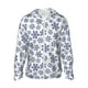 thumbnail image 1 of Balery Dark Blue Snowflakes Sudadera ligera de manga larga con capucha y protección solar UPF 50+ para hombre y mujer, ideal para pesca y running-3X-Large, 1 of 7