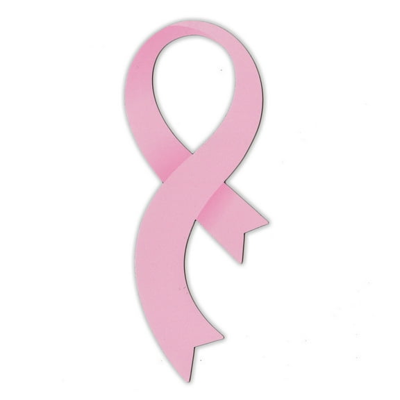 Magnetic Bumper Sticker - Breast Cancer Support Ribbon - Awareness Magnet - 6.5" x 2.5"