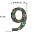 thumbnail image 3 of Yılmazel Large Ceramic Housewarming Sign, Address Plaque House Numbers Sign, Door Personalized Coloured Decorative, Hand Decoratede Gifts, Tulip Design, 12 * 9 cm, 3 of 10