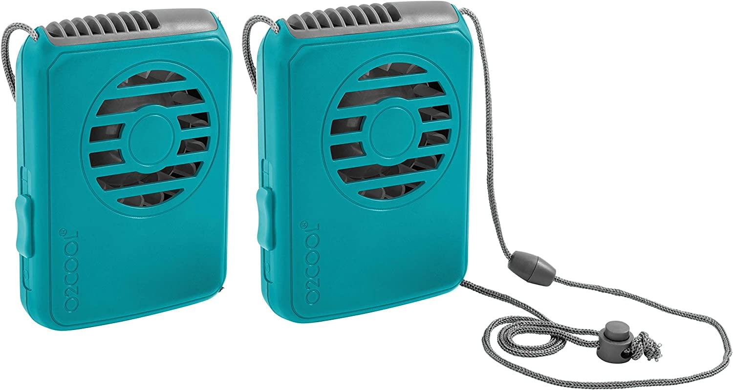 O2COOL 3.5 inch Deluxe Personal Battery Powered Necklace Fan for