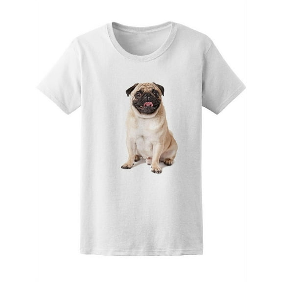 Fat Pug Dog  T-Shirt Men -Image by Shutterstock, Male Medium