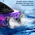 thumbnail image 2 of Graflsoa High-Speed 2.4G Phantom Remote Control Boat with LED Lights, Auto Flip Reset, Transparent Purple, Single Battery Version, Windowed Color Box, 2 of 7
