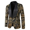 thumbnail image 3 of Gold Work Office Dressy Outfits for Mens Winter Fall Floral Print Jackets Blazers Outfits Man 2025 Clothing Fashion Country Concert Y2K S, 3 of 8