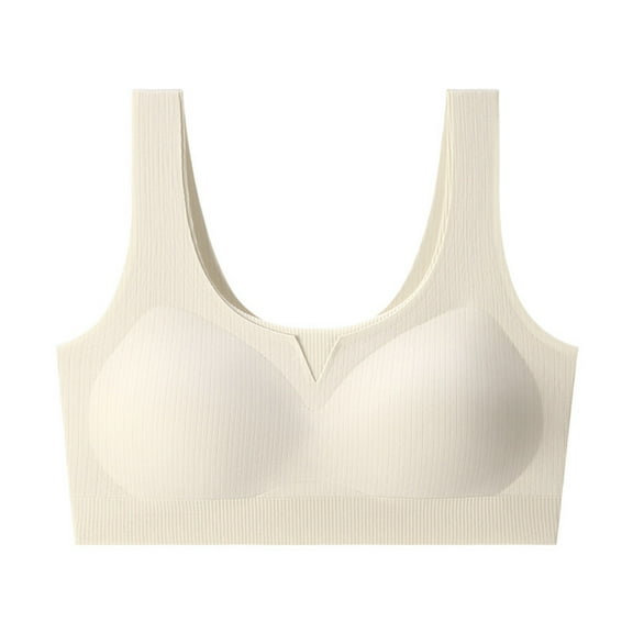 aidice Wireless Bras for Women Seamless Comfy Wide Strap Breathable Support Smoothing Everyday Bralettes