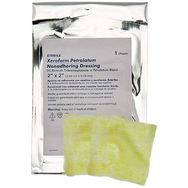 Xeroform Petrolatum Dressings. Box of 25 Impregnated Gauze Dressings 2