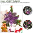 thumbnail image 4 of Shisuyan Purple Plastic Glitter Powder Flowers 12Pcs 5.9X5.9X0.4In, 4 of 8