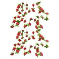 thumbnail image 2 of 2Pcs Artificial Rose Flower Vine with 40 Flowers 7Ft Hanging Fake Vines Dense Wall Vines Rose Garland for Wedding Arch Garden Ceiling Home Decor & Valentine's Day Decoration(I), 2 of 9