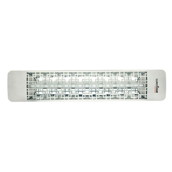Eurofase Heating - 2500 Watt Single Element 39 Inch Electric Patio Heater-208 Voltage-Stainless Steel Finish-Brix Decorative Fascia