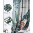 thumbnail image 3 of Sea Turtle Coastal Kitchen Curtains Summer Nautical Starfish Coral Grey Wooden Cafe Short Curtains for Bathroom Blackout Window Curtain Small Window Treatment Drapes for Bedroom Living Room 42"x45"x2, 3 of 9