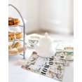thumbnail image 4 of Home Sweet Kitchen Dish Towels for Drying Dishes Set of 4, Wreath Botanical Farmhouse Plants Gradient Brown Waffle Weave Microfiber Hand Tea Bathroom Towels Quick Dry & Absorbent Towel 12x12, 4 of 7