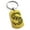 Gold, variant on Stainless Steel Letter S Initial Dotted Monogram Engraved Engraved Dog Tag Keychain Keyring