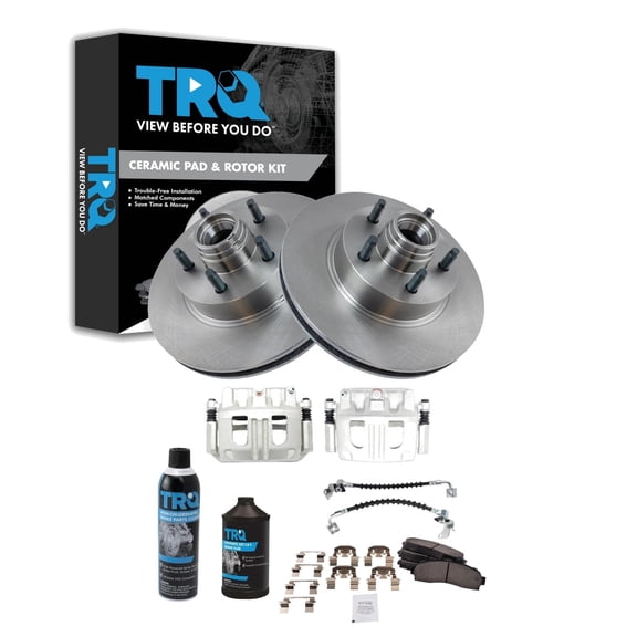 TRQ Front Brake Pad & Rotor Kit Ceramic Fits 2004-2011 Ford Ranger
