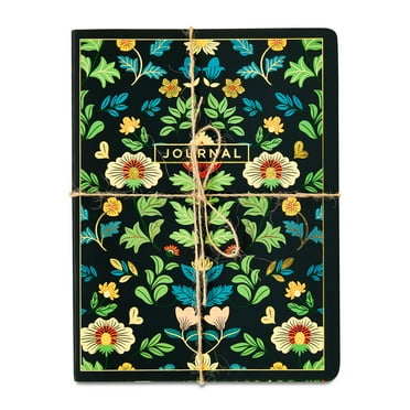Pen+Gear 3 Pack Flower Journals with Lined Pages, 36 Sheets Each, 6" x 8"
