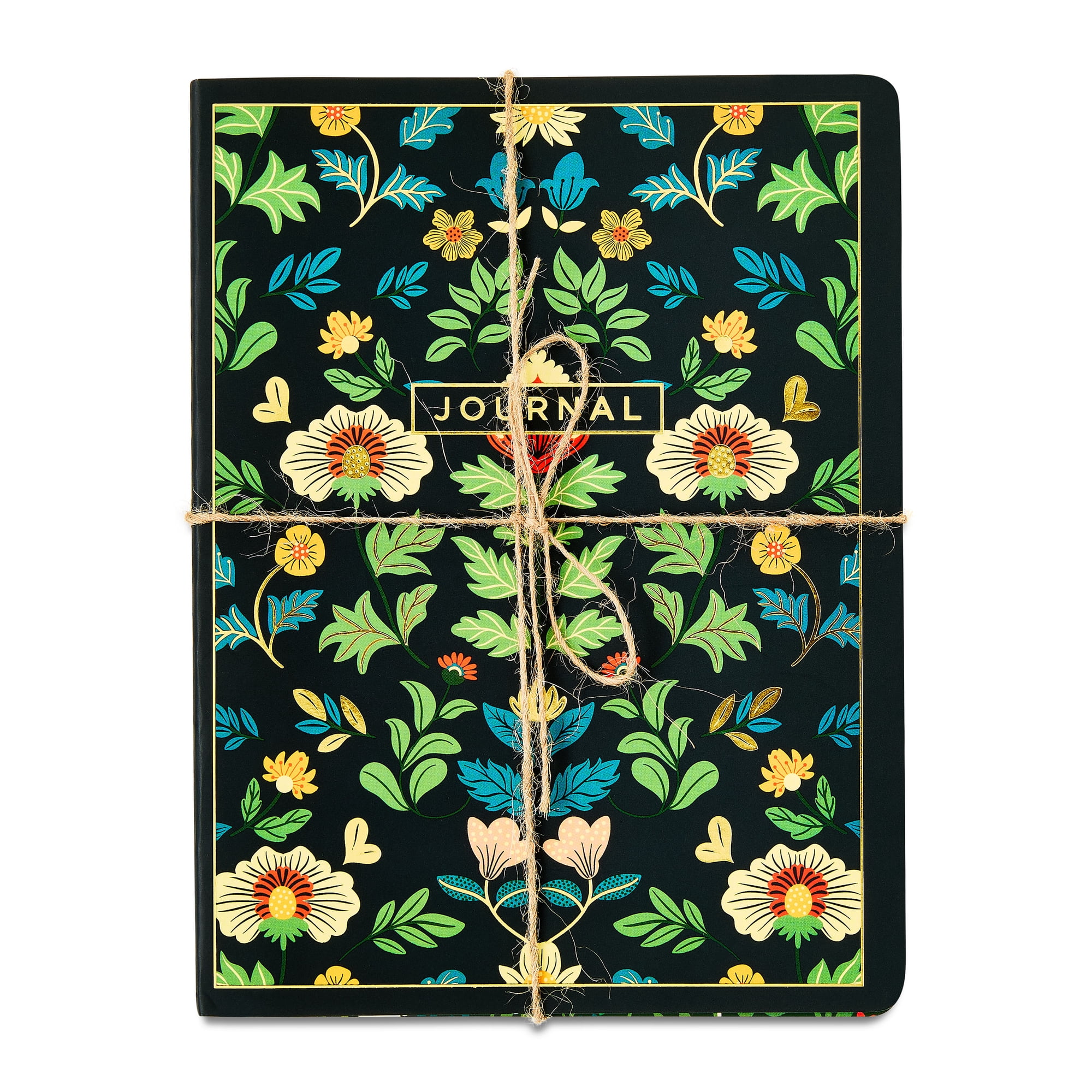 Pen+Gear Brand 3 pack Flower Journals, 36 Ruled Sheets Each, 6" x 8"