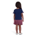 thumbnail image 2 of Minnie Mouse Toddler Girls Plaid Skort Set, Sizes 12 Months - 5T, 2 of 5