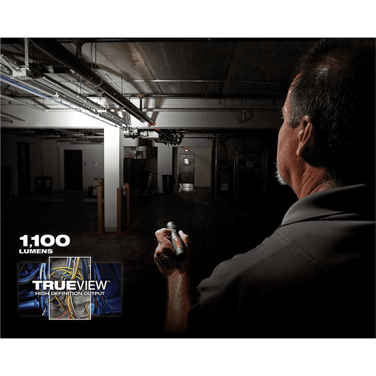 Milwaukee Tool REDLITHIUM USB 1100L Twist Focus Flashlight