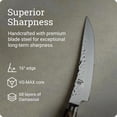 thumbnail image 4 of Shun Premier 6" Gokujo Boning Knife, Handcrafted Japanese Boning & Fillet Knife, VG-MAX Core with Damascus Stainless Steel Cladding, Pakkawood Handle, Meat & Fish Tool for Professional and Home Chefs, 4 of 7