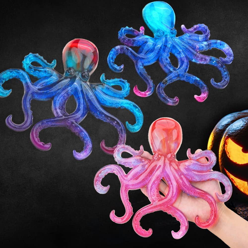 Large Octopus Resin Molds, Silicone Ornament Mold for Epoxy Casting, Animals Display Mould for DIY Resin Crafts, Wall Hanging Home Decor Halloween Christmas Gifts