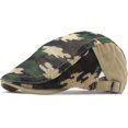 thumbnail image 5 of CoCopeaunts Newsboy Cap Summer Cotton Flat Cap Ivy Caps Men Women Newsboy Cabbie Driver Solid Color Casual Camouflage Beret, 5 of 7