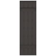 thumbnail image 6 of Ekena Millwork 14"W x 43"H Mid-America Vinyl, Standard Size Four Board Joined Shutters, w/Installation Shutter-Lok's & Matching Screws (Per Pair), 018 - Tuxedo Grey, 6 of 13