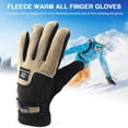 thumbnail image 3 of 1 par de guantes anticongelantes para ciclismo con dedos completos (café para hombres) Likrtyny Para estrenar, 3 of 9