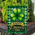 thumbnail image 3 of America Forever Happy St Patrick's Day Garden Flag, 12.5 x 18 inch Double Sided, Four Leaf Clover Shamrock Irish Pride Lucky Charm Seasonal Outdoor Decorations Yard Flag, 3 of 5