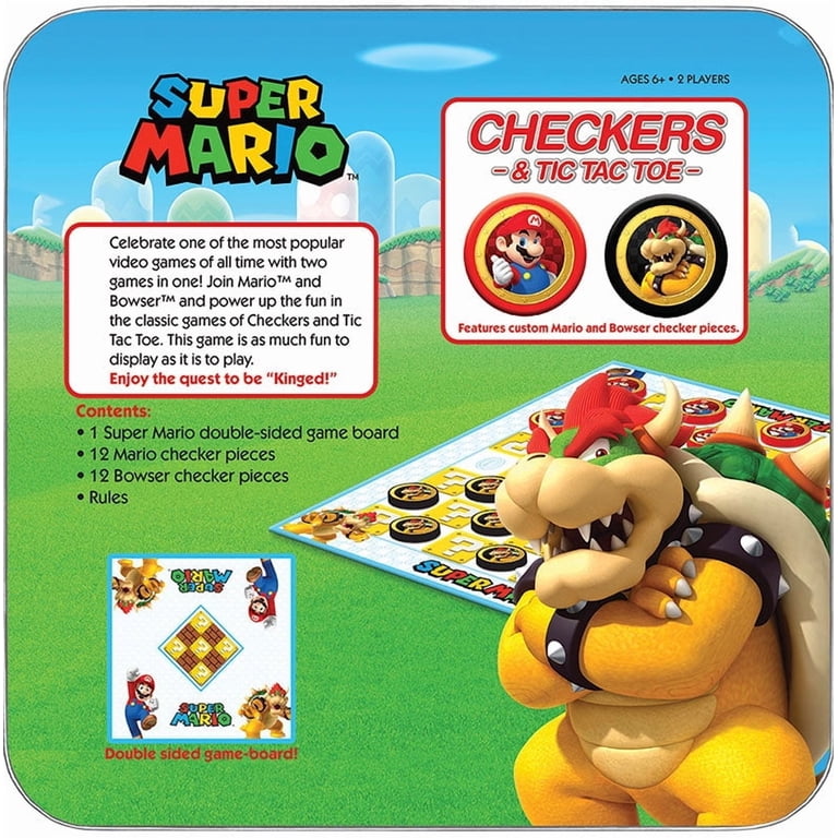 USAopoly Super Mario vs Bowser Checkers & Tic Tac Toe photo 6
