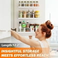thumbnail image 2 of Spice Rack Wall Mounted SpaceSaving Spice Organizer for Spice Jars and Seasonings Screw or Adhesive Hanging Spice Rack Organizer for Your Kitchen Cabinet or Pantry Door, 2 of 7