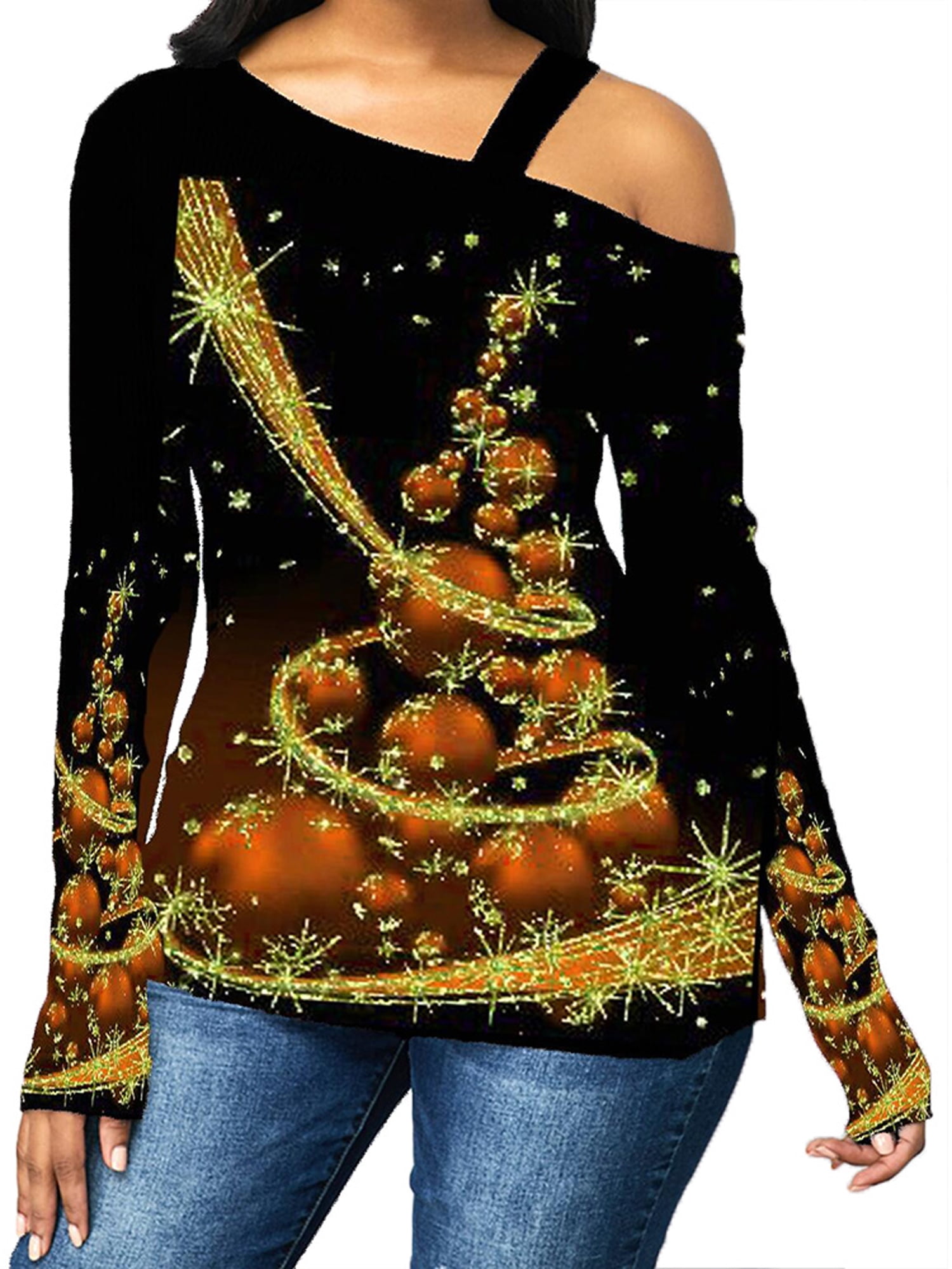 Women's Christmas Shirts Plus Size 
