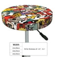 thumbnail image 2 of Cute colorful Dog Round Bar Stool Seat Covers, Elastic Round Chair Cover Stool Seat Slipcover Bar Stool Cushions Round Pad for 12-14 inch, 2 of 5