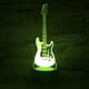 thumbnail image 2 of EeaseMX Lámpara de noche de escritorio con diseño de guitarra 3D, interruptor táctil negro, base LED acrílica, sin batería para adorno, 2 of 7
