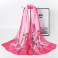 thumbnail image 1 of Nvzi Elegante bufanda cuadrada, nueva bufanda de gasa, moda de primavera, bufanda fina estampada, decoración, chal de protección solar, 1 pieza (rosa), 1 of 1