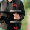 thumbnail image 4 of BESTOYARD Dumbbell Bar Black Secure Grip for Unilateral Exercises 2Pcs, 4 of 7